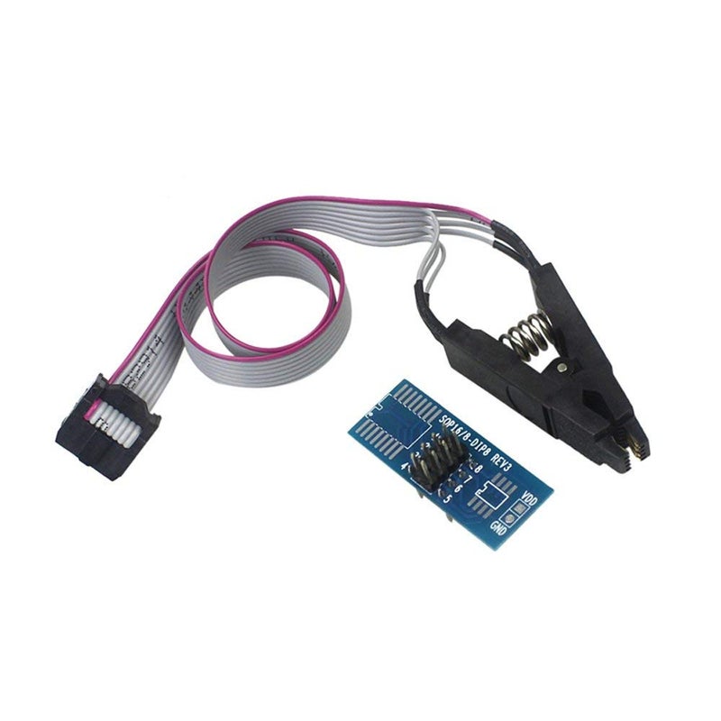 Ximimark 1 Set SOIC8 SOP8 Flash Chip IC Test Clips Socket Adpter BIOS/24/25/93/95 Programmer - Image 1